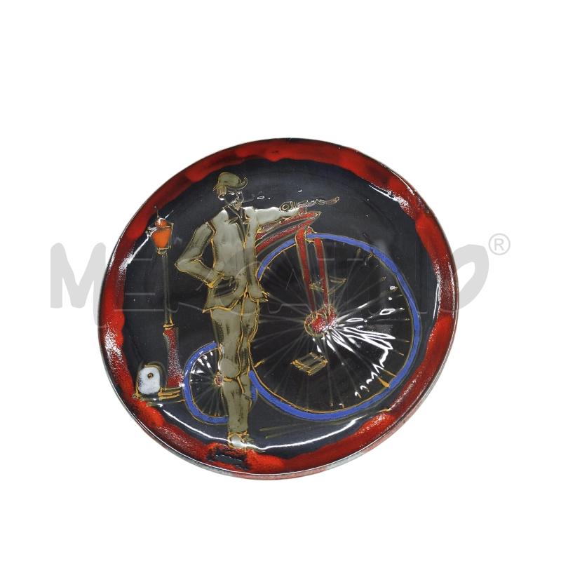 PIATTO ESPOSITIVO BORDO ROSSO BICICLO | Mercatino dell'Usato Chieri 1