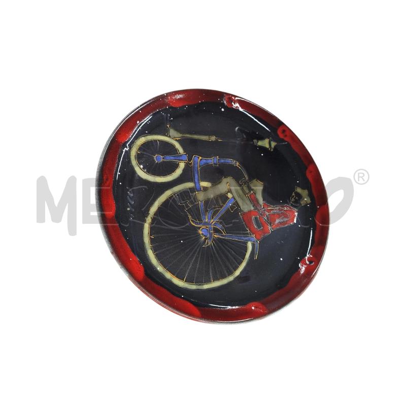 PIATTO ESPOSITIVO BORDO ROSSO BICICLO | Mercatino dell'Usato Chieri 1