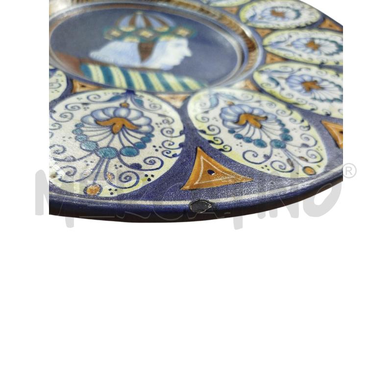 PIATTO FAENZA BLU VOLTO | Mercatino dell'Usato Chieri 2