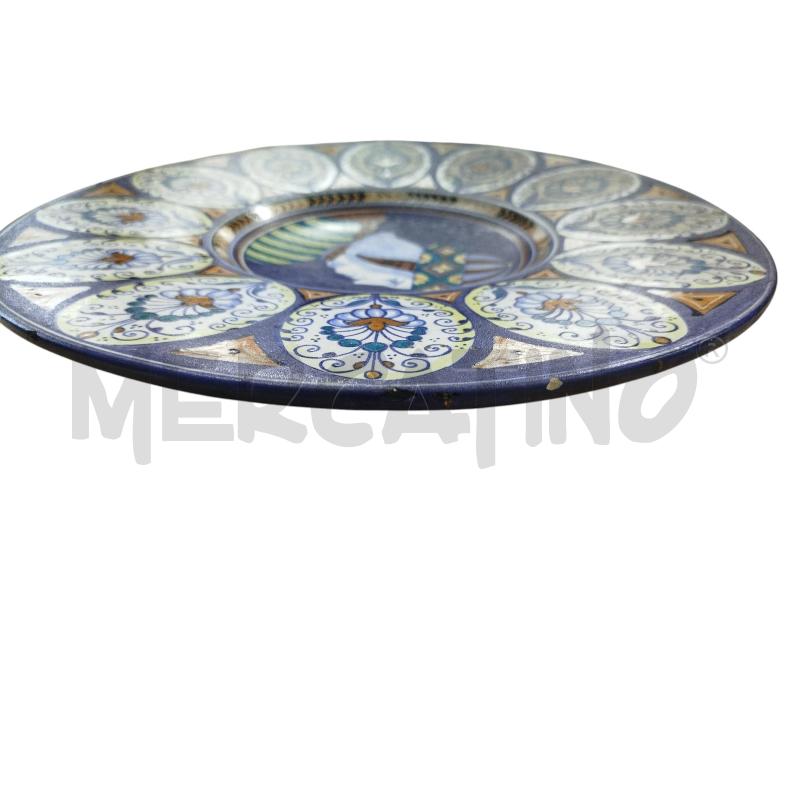 PIATTO FAENZA BLU VOLTO | Mercatino dell'Usato Chieri 3