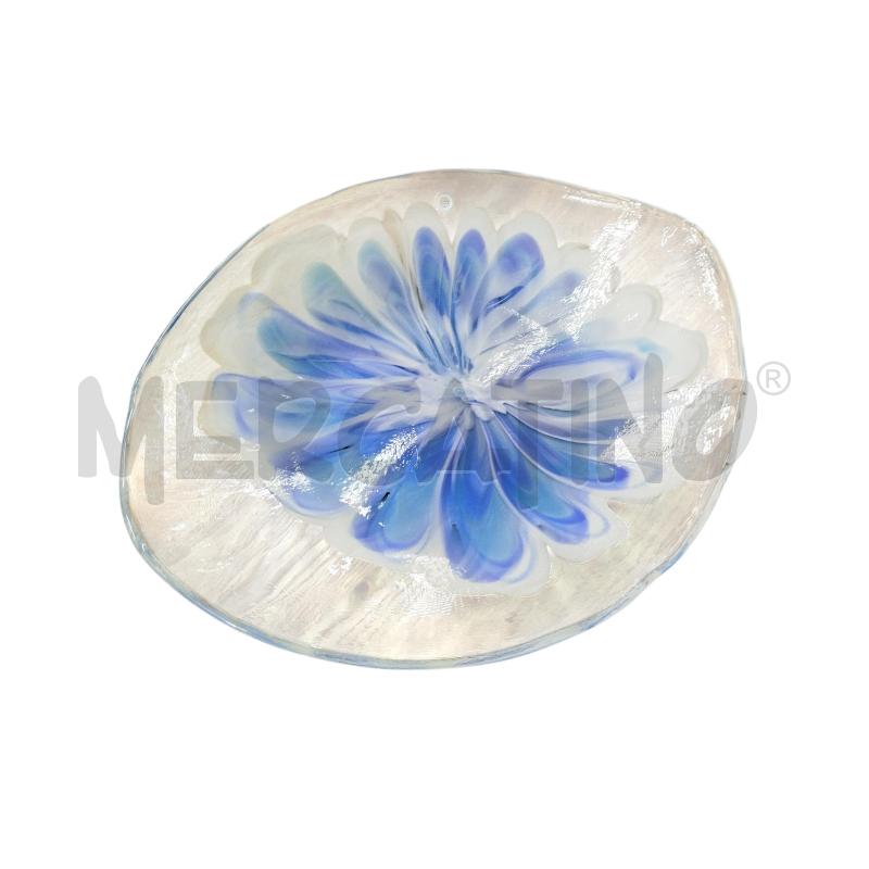 PIATTO LA MURRINA FIORE AZZURRO BIANCO  | Mercatino dell'Usato Chieri 1