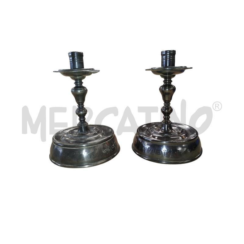 PORTA CANDELA GRIGIO SCURO METALLONE | Mercatino dell'Usato Chieri 1