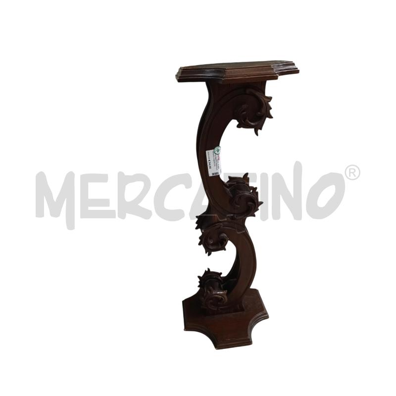 PORTA PIANTA LEGNO LAVORATO ONDULATO  | Mercatino dell'Usato Chieri 1