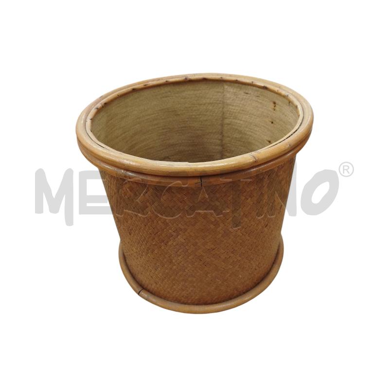PORTA VASO INTRECCIO CON RUOTE E MIDOLLINO | Mercatino dell'Usato Chieri 2