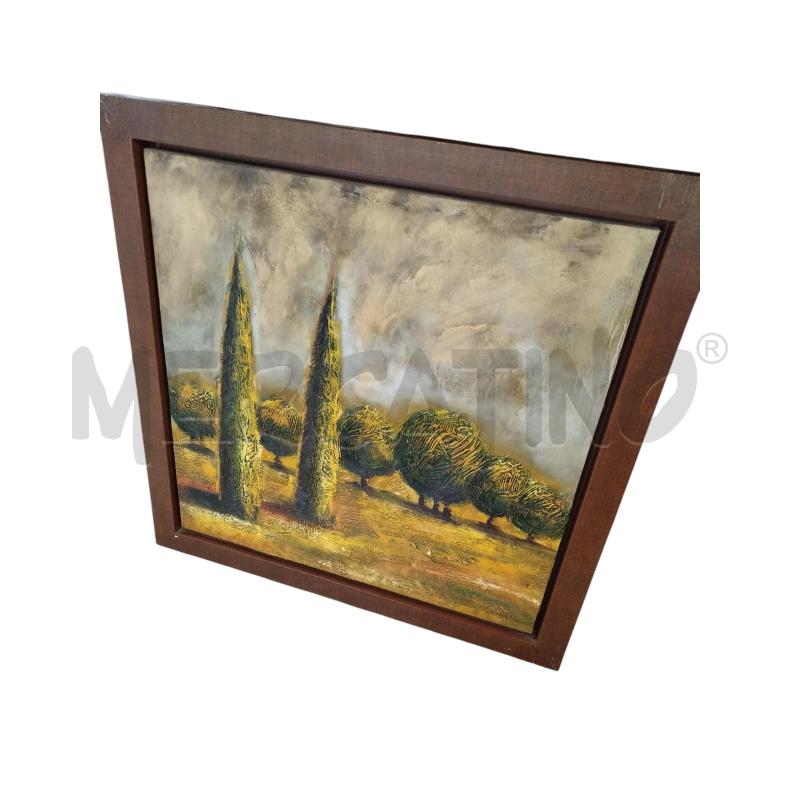 QUADRO 70.5CM X 70.5CM ALBERI PRATO | Mercatino dell'Usato Chieri 1