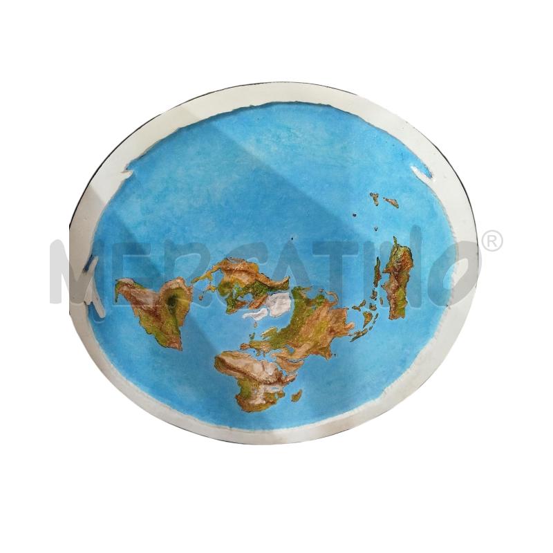 QUADRO 80 CM DIAMETRO CARTINA GEOGRAFICA | Mercatino dell'Usato Chieri 1