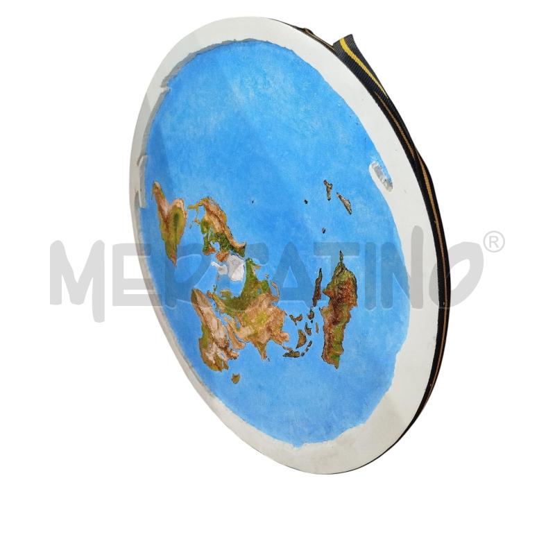 QUADRO 80 CM DIAMETRO CARTINA GEOGRAFICA | Mercatino dell'Usato Chieri 2