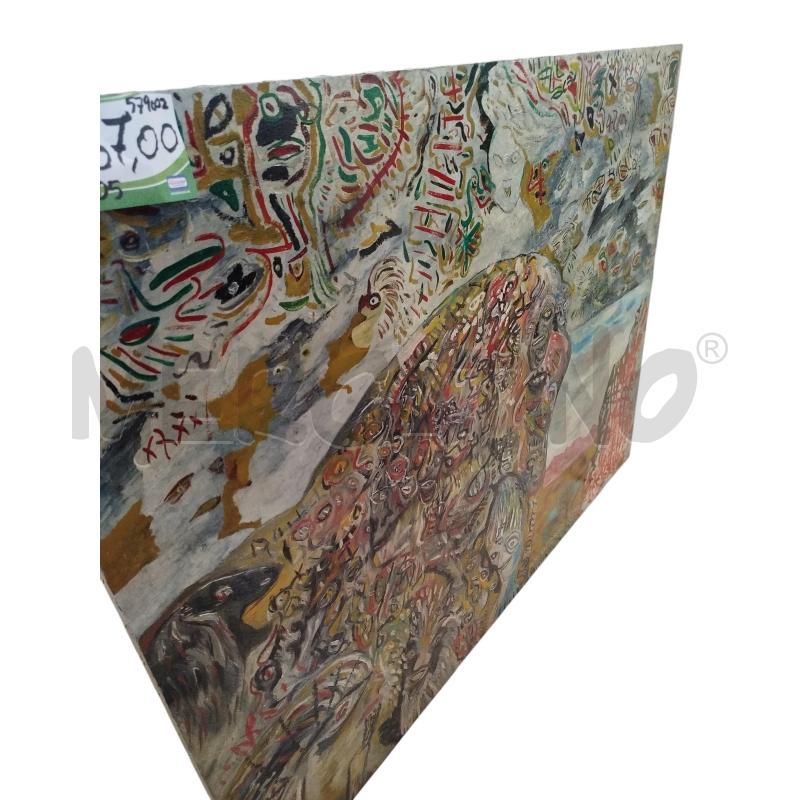 QUADRO ASTRATTO GRANDE VOLTI | Mercatino dell'Usato Chieri 2