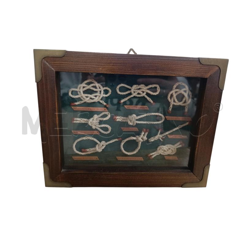 QUADRO BORDI OTTONATI NODI MARINAIO | Mercatino dell'Usato Chieri 1