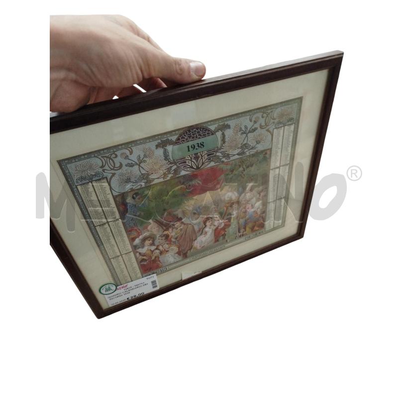 QUADRO CALENDARIO DEI RICORDI 1938 | Mercatino dell'Usato Chieri 2