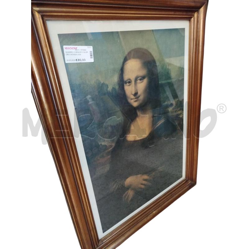 QUADRO CORNICE COLOR ORO MONNA LISA | Mercatino dell'Usato Chieri 4