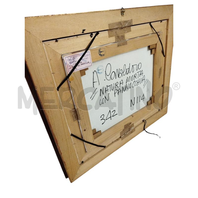 QUADRO CORNICE DORATA FRUTTA 2 BOTTIGLIE  | Mercatino dell'Usato Chieri 2