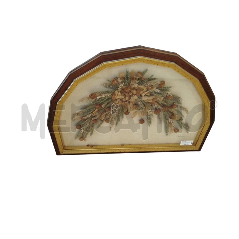 QUADRO FIORI SECCHI FORMA MEZZA LUNA | Mercatino dell'Usato Chieri 1