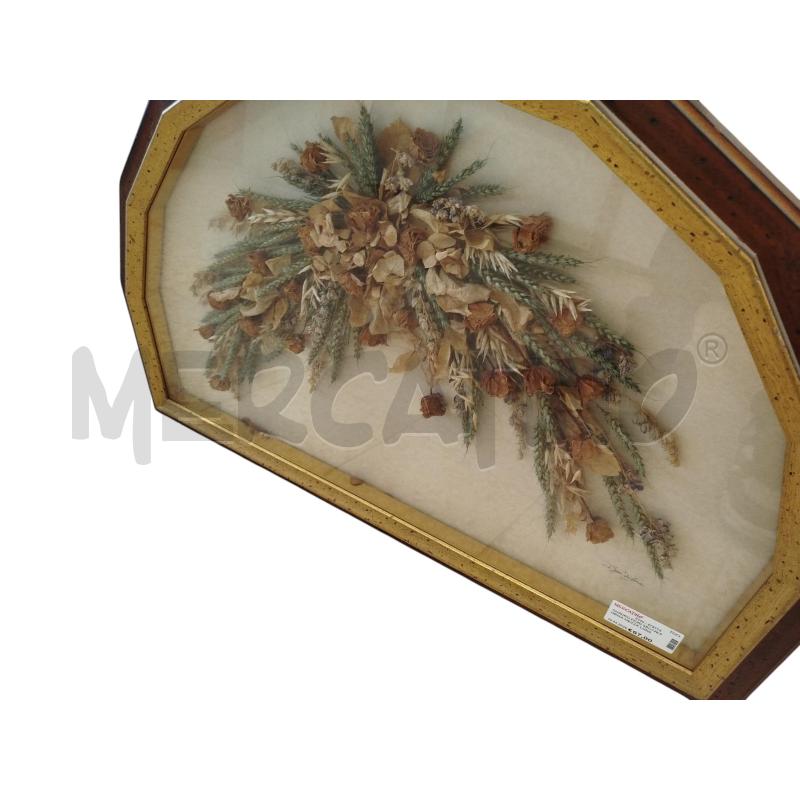 QUADRO FIORI SECCHI FORMA MEZZA LUNA | Mercatino dell'Usato Chieri 2