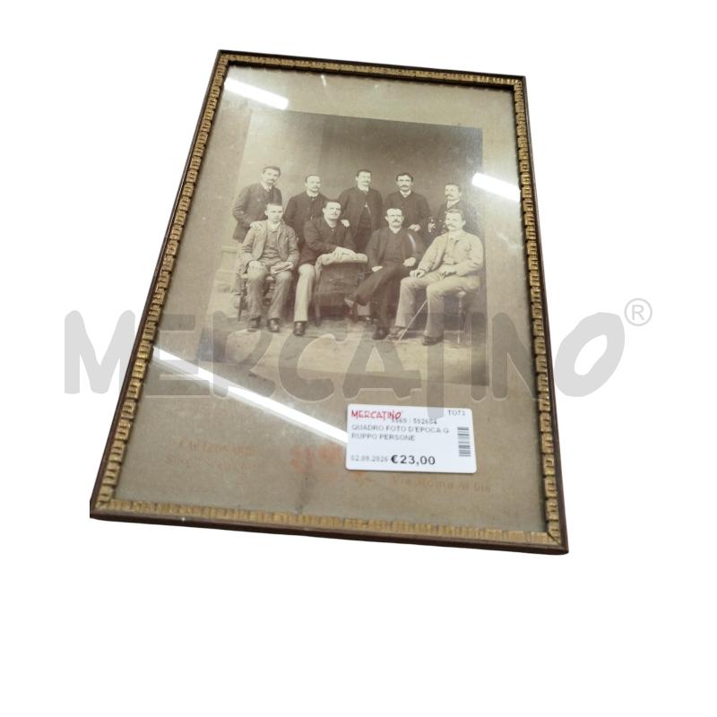 QUADRO FOTO D'EPOCA GRUPPO PERSONE  | Mercatino dell'Usato Chieri 1