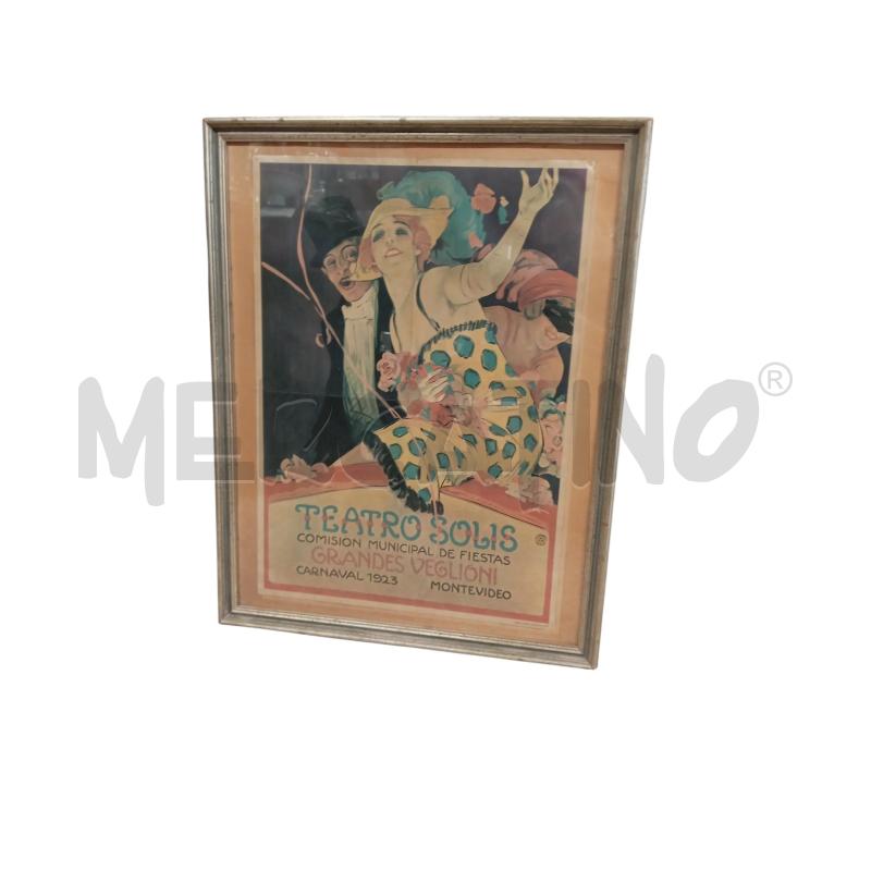 QUADRO LOCANDINA TEATRO SOLIS | Mercatino dell'Usato Chieri 1