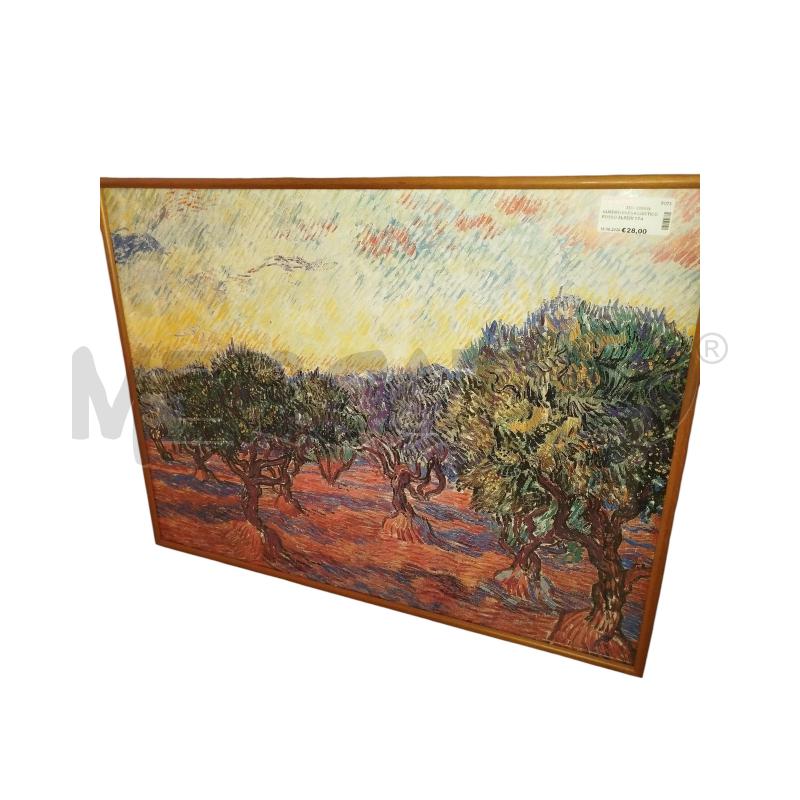 QUADRO PAESAGGISTICO ROSSO ALBERI STAMPA VAN GOGH | Mercatino dell'Usato Chieri 2