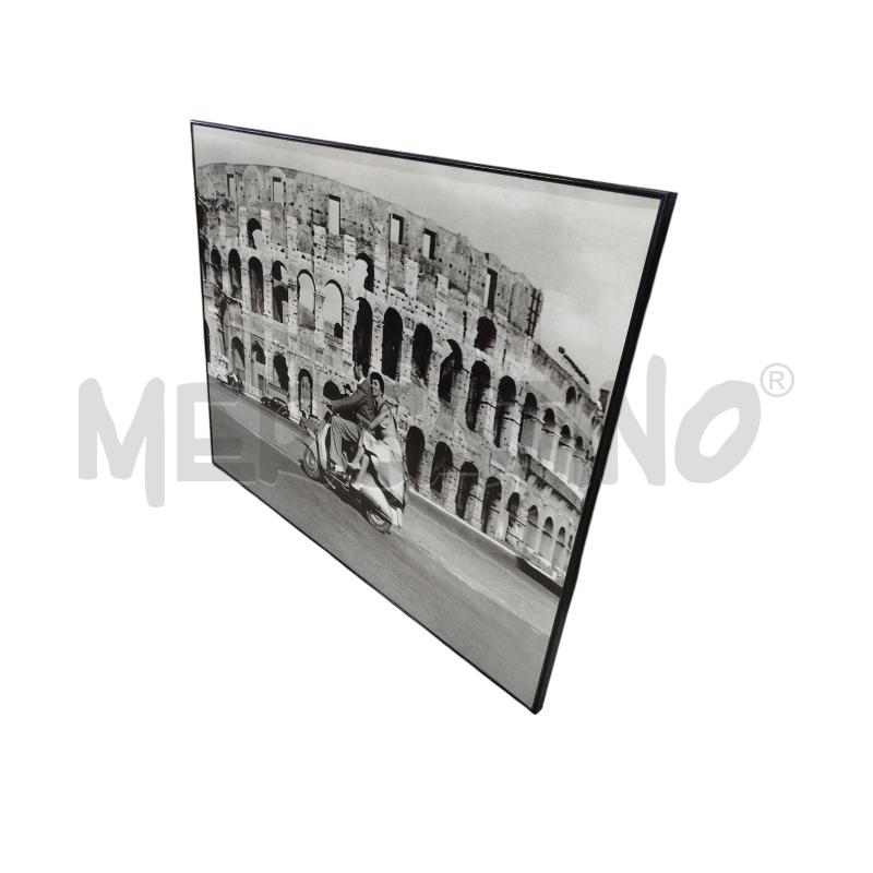 QUADRO STAMPA COLOSSEO COPPIA IN VESPA 86X110 CM | Mercatino dell'Usato Chieri 2