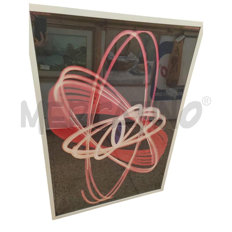 QUADRO STAMPA CORNICE BIANCA DISEGNO ROSSO | Mercatino dell'Usato Chieri 1