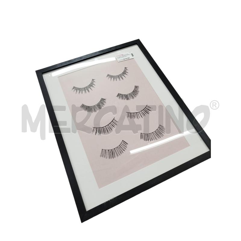 QUADRO STAMPA SOPRACCIGLIE SFONDO ROSA | Mercatino dell'Usato Chieri 1