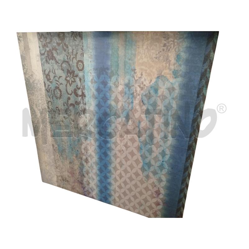 QUADRO STAMPA SU TELA AZZURRINO BEIGE 100X100 CM | Mercatino dell'Usato Chieri 1