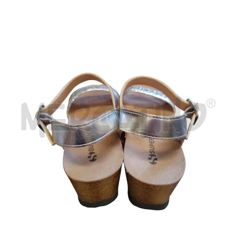 SANDALI DONNA FASCIA GLITTER ARGENTATO SUPERGA | Mercatino dell'Usato Chieri 3