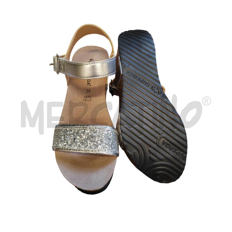 SANDALI DONNA FASCIA GLITTER ARGENTATO SUPERGA | Mercatino dell'Usato Chieri 4
