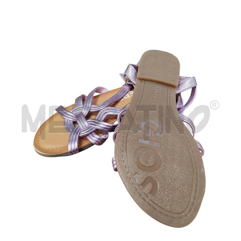 SANDALI DONNA FASCIA MALVA METALLIZZ NUOVI GIOSEPPO | Mercatino dell'Usato Chieri 2