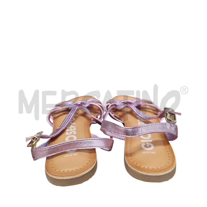 SANDALI DONNA FASCIA MALVA METALLIZZ NUOVI GIOSEPPO | Mercatino dell'Usato Chieri 3