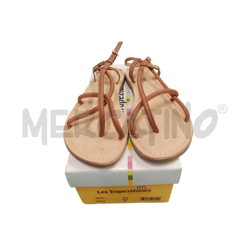SANDALI DONNA LES TROPEZIENNES FASCIA MARRONI | Mercatino dell'Usato Chieri 1