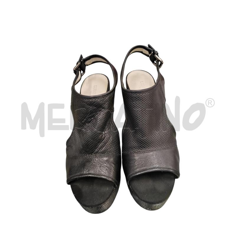 SANDALI DONNA NERI PELLE LUMBERJACK | Mercatino dell'Usato Chieri 1