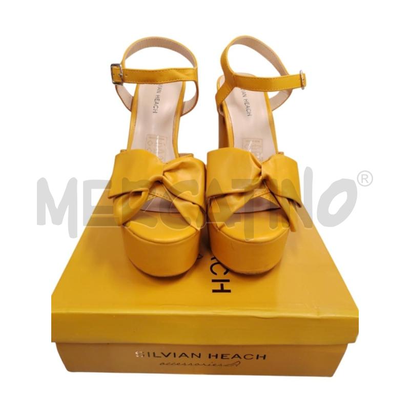 SANDALI DONNA SILVIAN HEACH FIOCCO GOLD | Mercatino dell'Usato Chieri 1