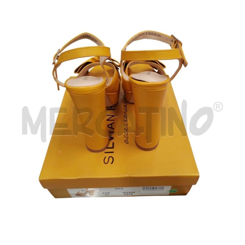 SANDALI DONNA SILVIAN HEACH FIOCCO GOLD | Mercatino dell'Usato Chieri 3