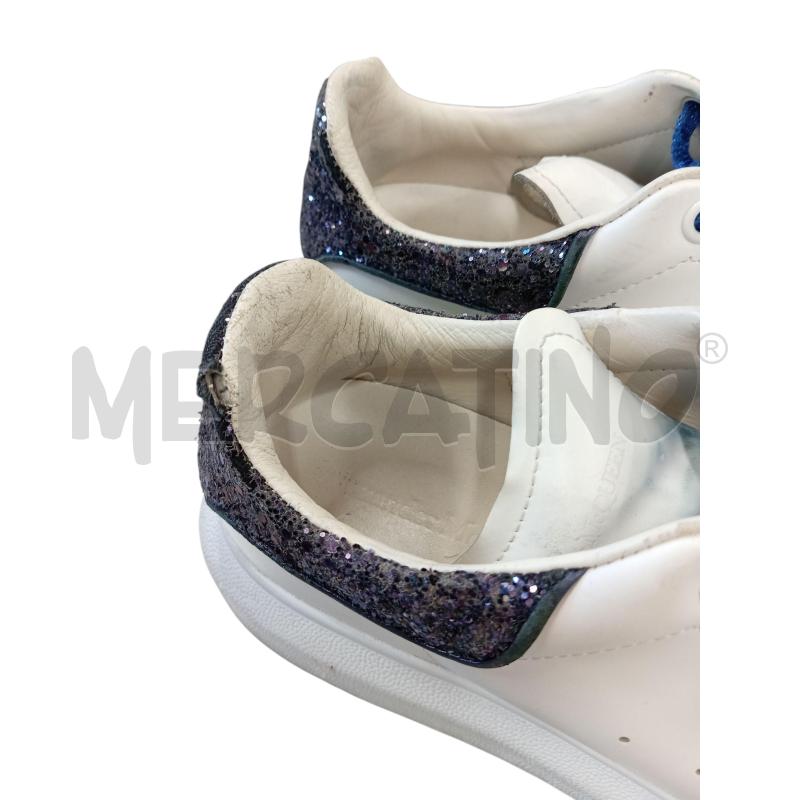 SCARPE DONNA BIANCHE ALEXANDER MCQUEEN LACCI BLU GLITTER DIF  | Mercatino dell'Usato Chieri 2