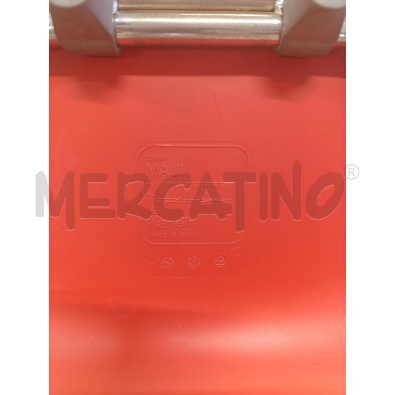 SEDIA KARTELL MAUI ROSSO | Mercatino dell'Usato Chieri 3