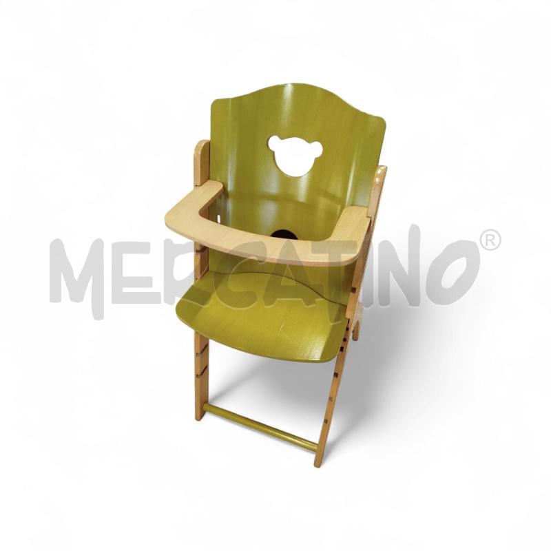 SEGGIOLINO PAPPA LEGNO VERDE PALI | Mercatino dell'Usato Chieri 2