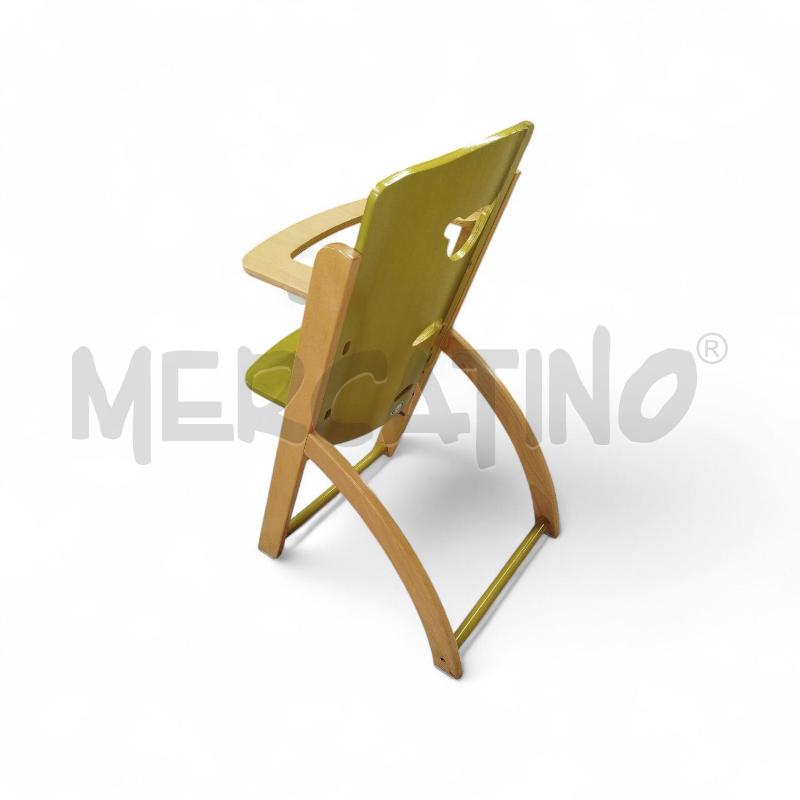 SEGGIOLINO PAPPA LEGNO VERDE PALI | Mercatino dell'Usato Chieri 3