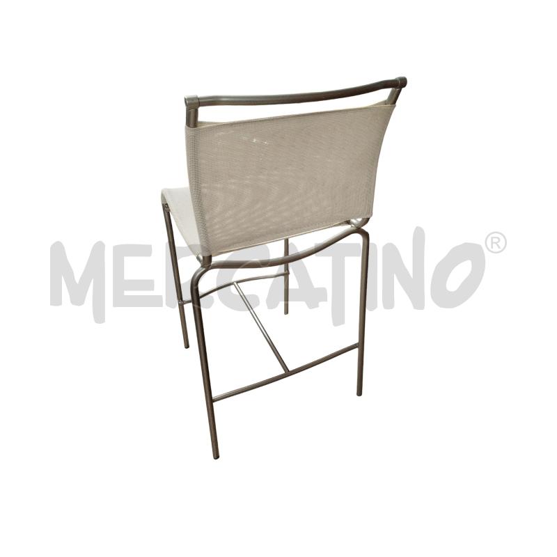 SGABELLO INOX SEDUTA BIANCA CALLIGARIS | Mercatino dell'Usato Chieri 2