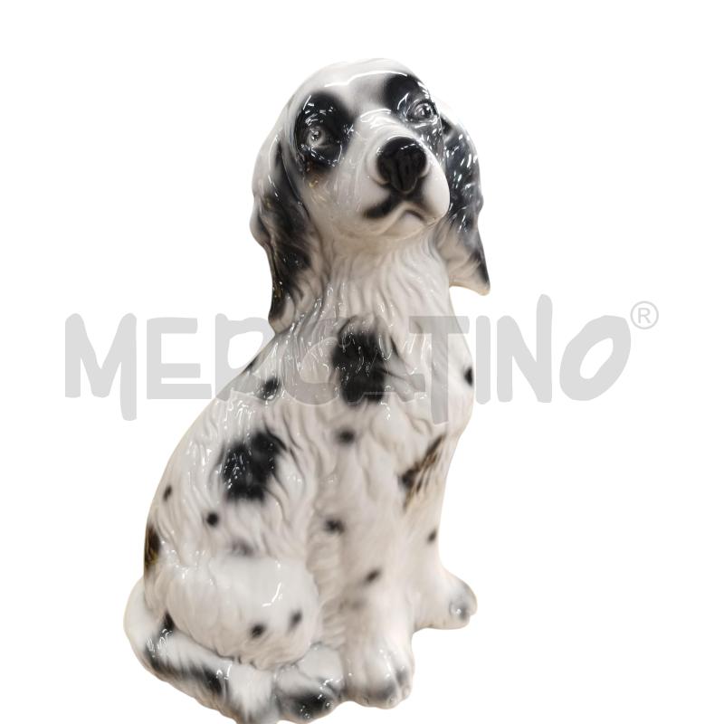 SOPRAMMOBILE CANE BIANCO NERO 38 CM | Mercatino dell'Usato Chieri 1