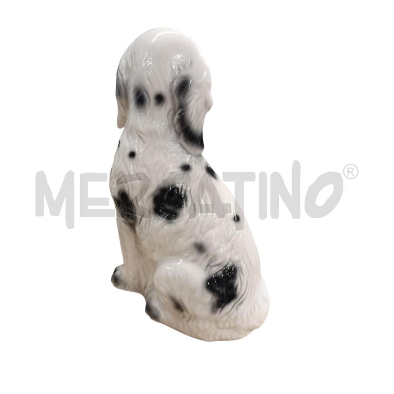 SOPRAMMOBILE CANE BIANCO NERO 38 CM | Mercatino dell'Usato Chieri 2