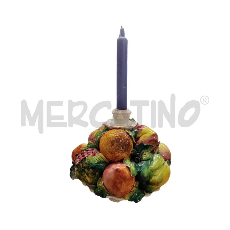 SOPRAMMOBILE CERAMICA CESTINO FRUTTA PORTACANDELE | Mercatino dell'Usato Chieri 1