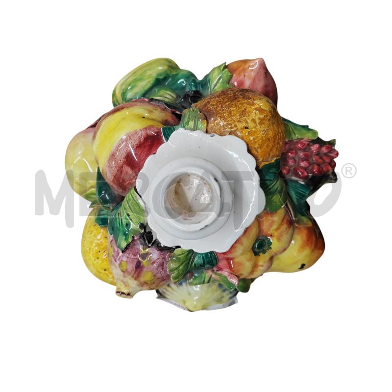 SOPRAMMOBILE CERAMICA CESTINO FRUTTA PORTACANDELE | Mercatino dell'Usato Chieri 2