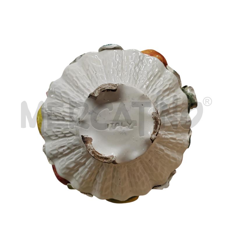 SOPRAMMOBILE CERAMICA CESTINO FRUTTA PORTACANDELE | Mercatino dell'Usato Chieri 3
