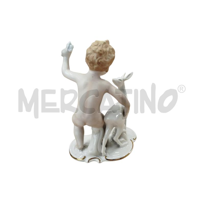 SOPRAMMOBILE  PORCELLANA SCHAUBACK KUNST BIMBO CON ANIMALE | Mercatino dell'Usato Chieri 2