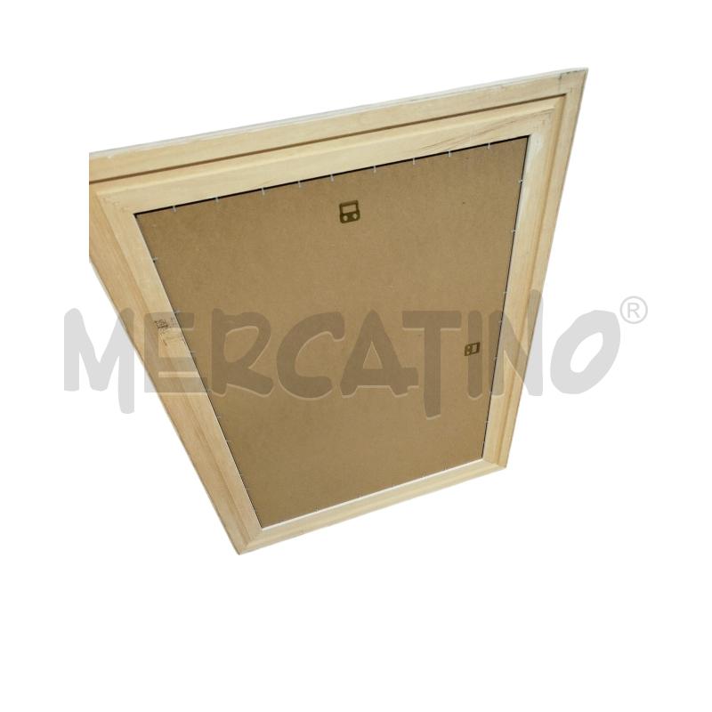 SPECCHIO CORNICE CREMA RETTANGOLARE VERTICALE CORNICE RILIEVO | Mercatino dell'Usato Chieri 2