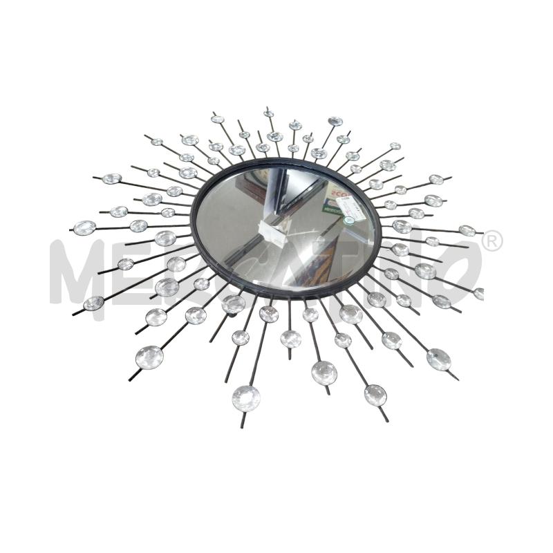 SPECCHIO METALLO SOLE STRASS | Mercatino dell'Usato Chieri 1