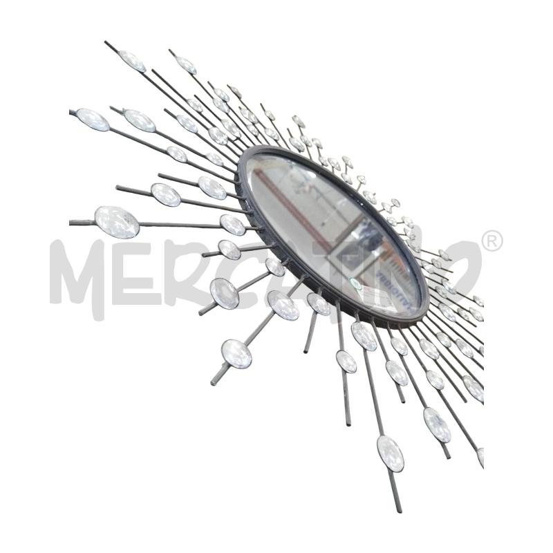 SPECCHIO METALLO SOLE STRASS | Mercatino dell'Usato Chieri 2