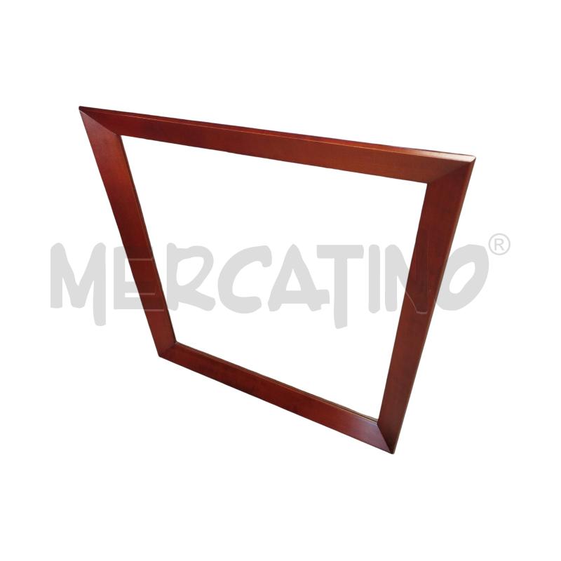 SPECCHIO QUADRATO CORNICE LEGNO | Mercatino dell'Usato Chieri 1