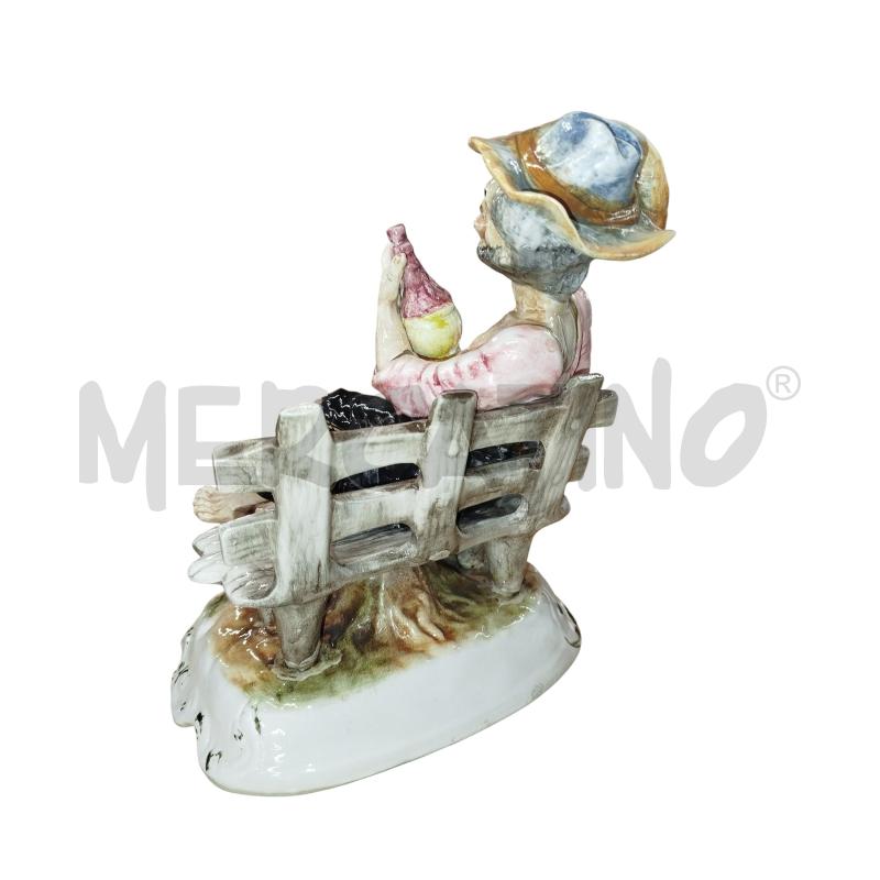 STATUA VECCHIO UBRIACONE CAPO DI MONTE  | Mercatino dell'Usato Chieri 2