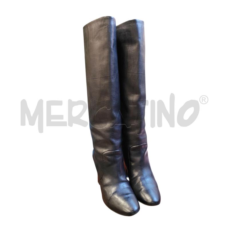 STIVALI DONNA NERI LANVIN PELLE | Mercatino dell'Usato Chieri 1